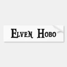 Elven Hobo-Autoaufkleber