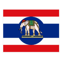 Embassador Thailand, Thailand Flagge Postkarte