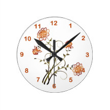 Embossed Copper Look Wallclocks