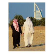 Emirate Dubai Burj al-Arab Sheikh beach emirati postkarten
