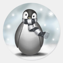 Emmy der Kaiser-Pinguin - Aufkleber