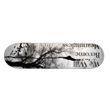 Emo gotisches Skateboard Schwarzweiss Skateboardbrett