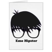 Emo Hipster Grußkarte