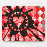 Emo Liebe-Herz-Farben-Spritzer Mousepad