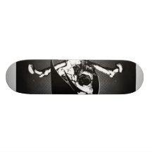 emo Schädel Skateboard Deck