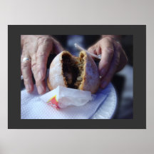 Empanada de Carne mit Grenze Posterdrucke