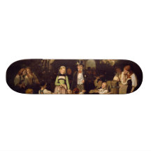 Empfang der Hochzeits-Paare durch Theodor Schuz Personalisierte Skatedecks