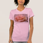 Empfindliches rosa Rosen-Knospe Cami T-Stück Hemd
