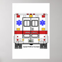 EMS-Krankenwagen Posterdruck