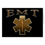 EMT - Stern des Lebens in Brown Grußkarten