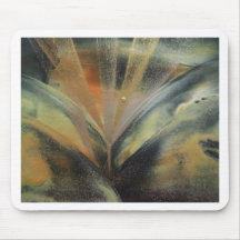 Encaustic black gold ray mauspads