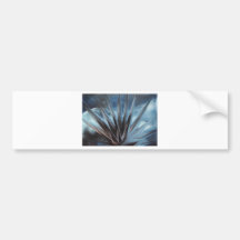 Encaustic Ice - Silver White Abstract Auto Sticker