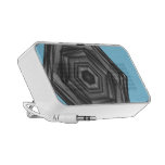 Endloses schwarzes Hexagon-blauer Gekritzel-Lautsp