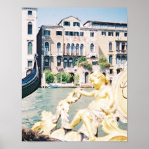 Engel auf dem Canal Grande Plakatdruck