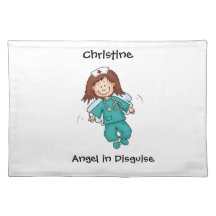 Engel in der Verkleidung - Geschenk für Krankensch Tischset