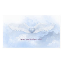 Engel Wings weiße christliche Geschäfts-Karte Visitenkarten Vorlage