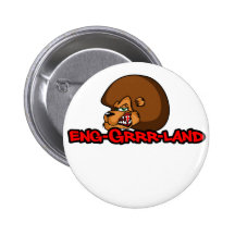 England-Fußball (Brown-Mähne) Anstecknadelbuttons