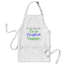 Englischer Lehrer-Schürze