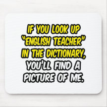 Englischlehrer im Wörterbuch… mein Bild Mousepad