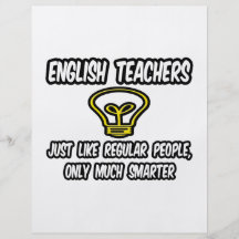 Englischlehrer… wie die regelmäßigen Leute, intell Flyers