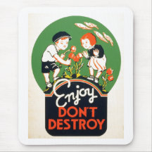 Enjoy zerstören nicht - geht Erde grüne! 1937 Mousepad