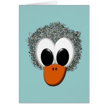 Ente Kopf duck head Grußkarten