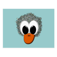 Ente Kopf duck head Postkarten