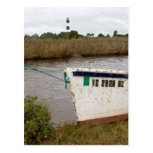 Entfernter Leuchtturm Postkarte
