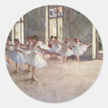Entgasen Sie Ballett-Tänzer Runder Sticker