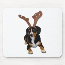 Entlebucher Weihnachtshund Mousepads