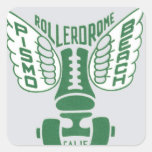 Entwurf Pismo Strand-Kaliforniens Rollerskate Stickers