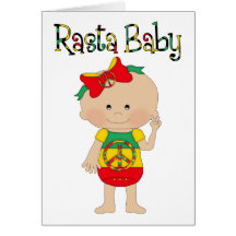 Entzückende kundengerechte Rasta Baby-Karten, Gesc