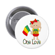 Entzückende kundengerechte Rasta Baby-Karten, Gesc Button
