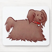 Entzückender flaumiger Hund Mousepad