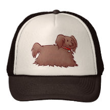 Entzückender flaumiger Hundehut Trucker Mütze