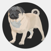 Entzückender Mops Sticker