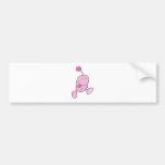entzückendes rosa Goofballmonster Autosticker