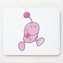 entzückendes rosa Goofballmonster Mauspad