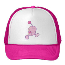entzückendes rosa Goofballmonster Retrokultkappe
