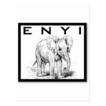 ENYI (IGBO-ELEFANT) POSTKARTEN