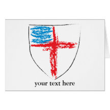 Episkopales Schild Notecard Grußkarte
