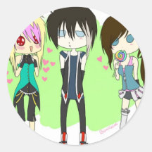 Epraz Maya-Azurblau Runder Sticker