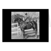 Equestrienne Mädchen auf ihrem Pferd 1926 Karte
