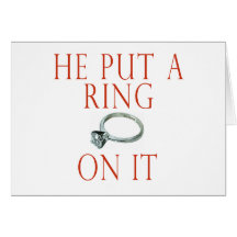 Er setzte einen Ring auf ihn Braut Karten