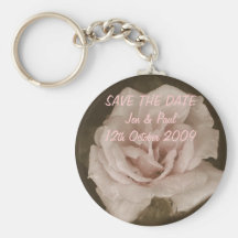 Erblassen Sie - rosa Rose - Save the Date Schlüsselband