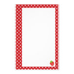Erdbeerbriefpapier Bedrucktes Papier