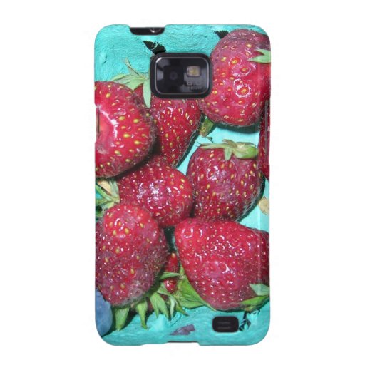 Erdbeeren in der Aqua-Kiste Samsung Galaxy SII Case