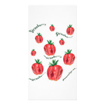Erdbeeren Photo Grußkarte
