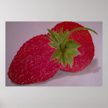 Erdbeeren Plakatdruck