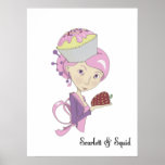 Erdbeerkuchen-Plakat